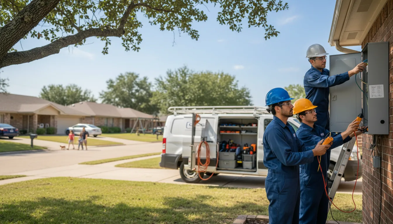 Certified electrician providing emergency electrical services in Farmland, IN